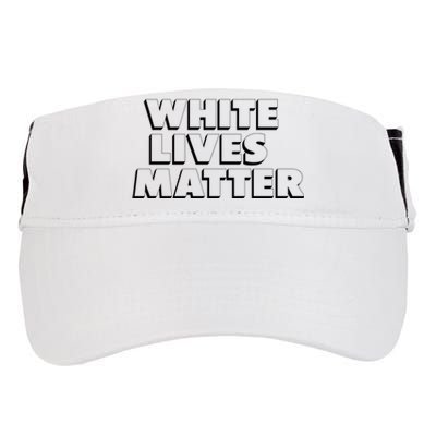 White Lives Matter Funny 3D White Lives Matter Trending Political Humor Adult Drive Performance Visor