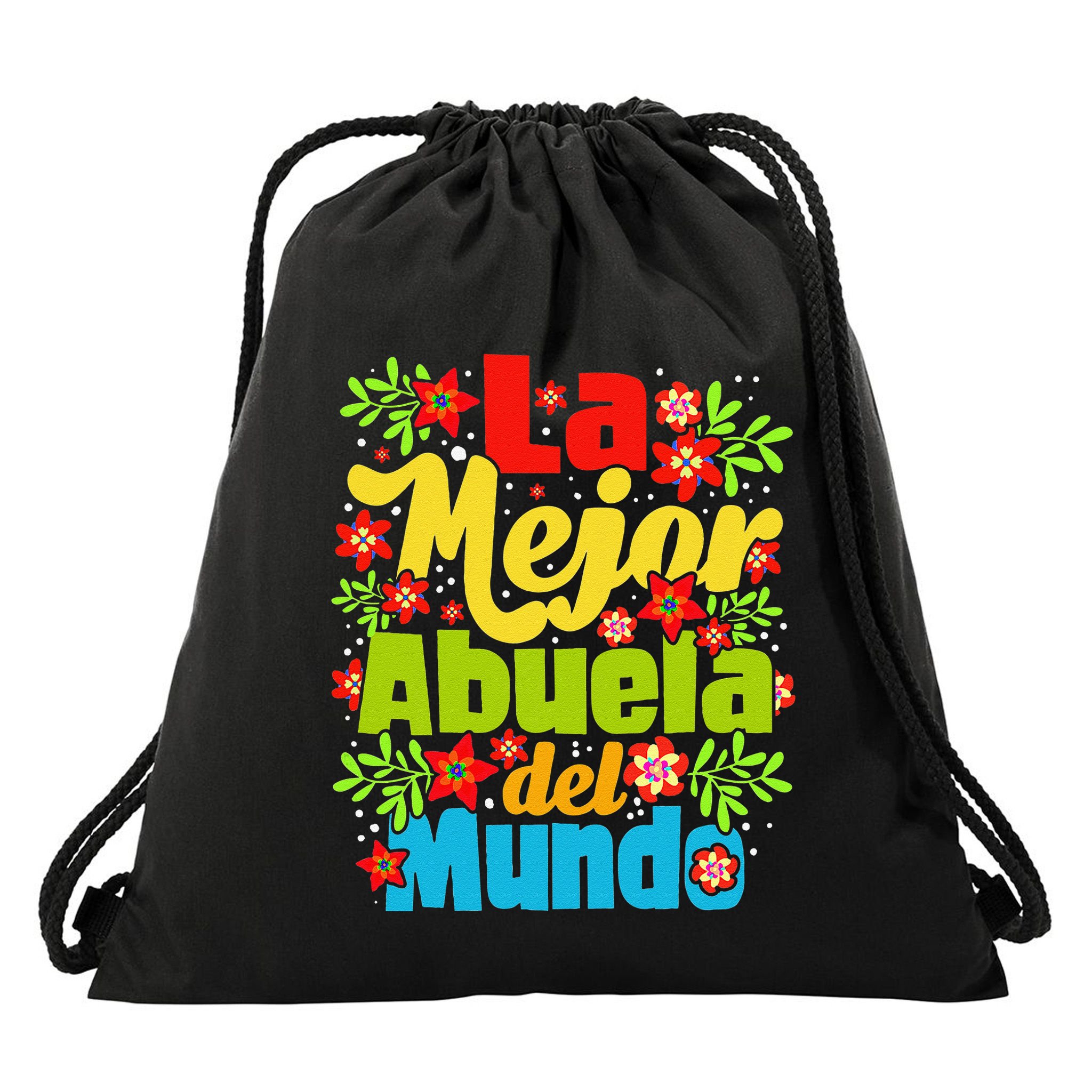 Womens La Mejor Abuela Del Mundo Hispanic Grandma Mother's Day Drawstring Bag