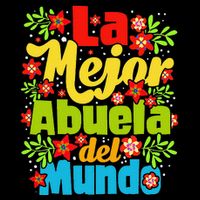 Womens La Mejor Abuela Del Mundo Hispanic Grandma Mother's Day Drawstring Bag