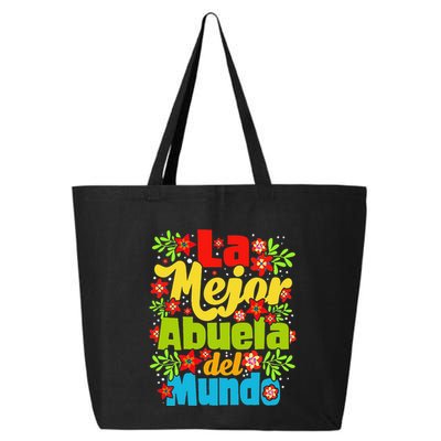 Womens La Mejor Abuela Del Mundo Hispanic Grandma Mother's Day 25L Jumbo Tote