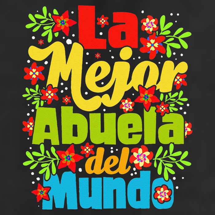 Womens La Mejor Abuela Del Mundo Hispanic Grandma Mother's Day 25L Jumbo Tote