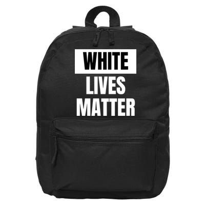 White Lives Matter 16 in Basic Backpack