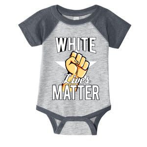 White Lives Matter Civil Rights Equality Infant Baby Jersey Bodysuit