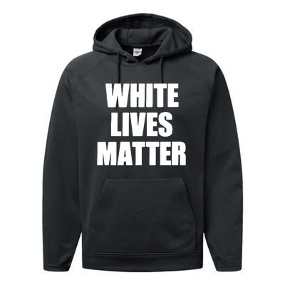 White Lives Matter Civil Rights Equality Yezzy Performance Fleece Hoodie