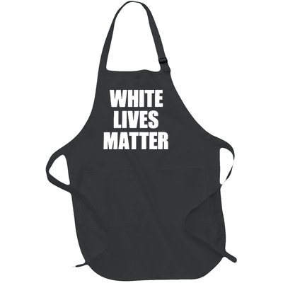 White Lives Matter Civil Rights Equality Yezzy Full-Length Apron With Pockets