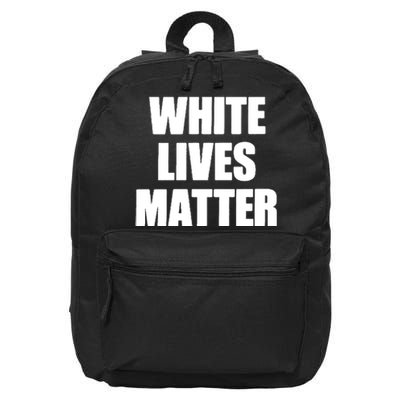 White Lives Matter Civil Rights Equality Yezzy 16 in Basic Backpack