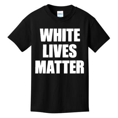 White Lives Matter Civil Rights Equality Yezzy Kids T-Shirt