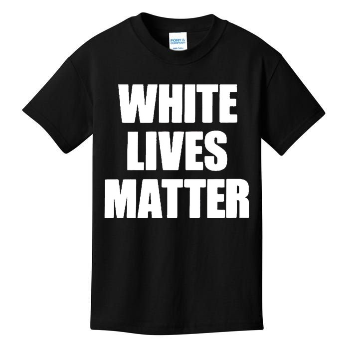 White Lives Matter Civil Rights Equality Yezzy Kids T-Shirt