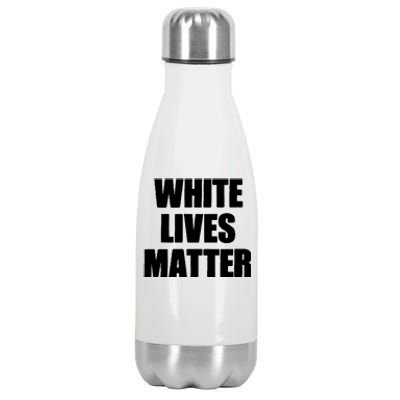 White Lives Matter Civil Rights Equality Yezzy Stainless Steel Insulated Water Bottle