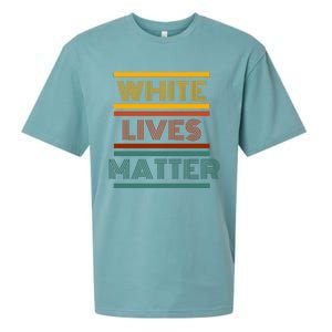 White Lives Matter Funny White Lives Matter Trending Political Humor Sueded Cloud Jersey T-Shirt