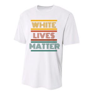 White Lives Matter Funny White Lives Matter Trending Political Humor Performance Sprint T-Shirt