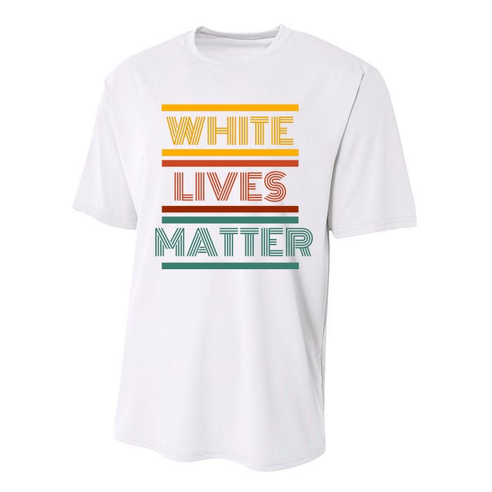 White Lives Matter Funny White Lives Matter Trending Political Humor Performance Sprint T-Shirt