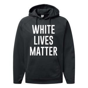 WHITE LIVES MATTER Performance Fleece Hoodie