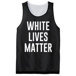 WHITE LIVES MATTER Mesh Reversible Basketball Jersey Tank