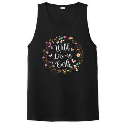 Wild Like My Curls Curly Haired For Women Girls PosiCharge Competitor Tank