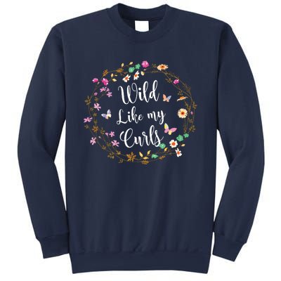 Wild Like My Curls Curly Haired For Women Girls Sweatshirt