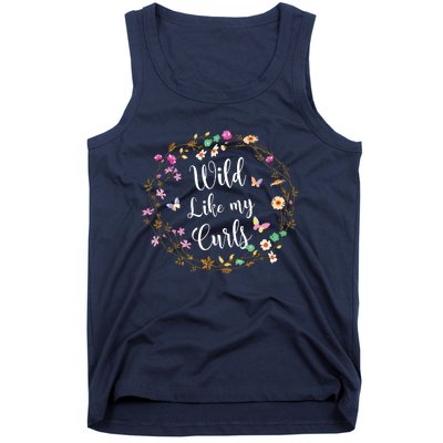 Wild Like My Curls Curly Haired For Women Girls Tank Top