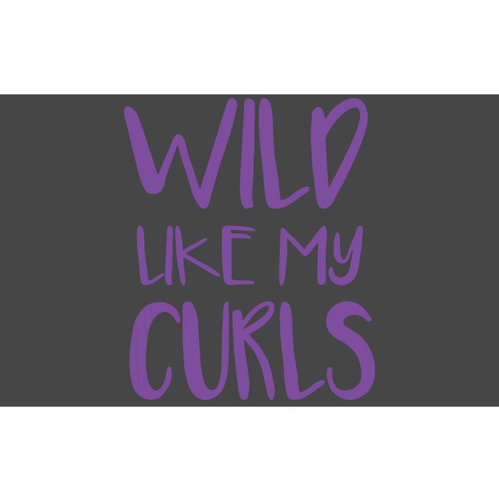 Wild Like My Curls Cute Curly Hair Design Bumper Sticker