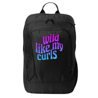 Wild Like My Curls / Cute Curly Hair / Hip 1960s Purple Gift City Backpack