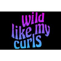 Wild Like My Curls / Cute Curly Hair / Hip 1960s Purple Gift Bumper Sticker