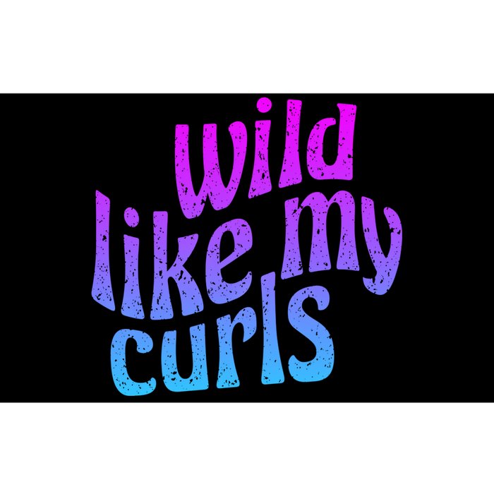 Wild Like My Curls / Cute Curly Hair / Hip 1960s Purple Gift Bumper Sticker