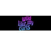 Wild Like My Curls / Cute Curly Hair / Hip 1960s Purple Gift Bumper Sticker