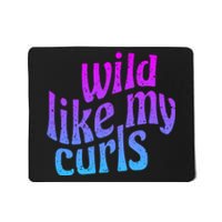 Wild Like My Curls / Cute Curly Hair / Hip 1960s Purple Gift Mousepad