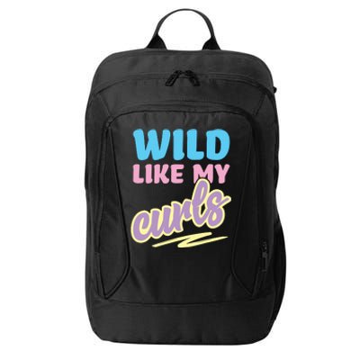 Wild Like My Curls Cute Curly Haired For Women Girls City Backpack