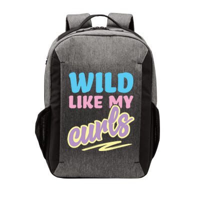 Wild Like My Curls Cute Curly Haired For Women Girls Vector Backpack