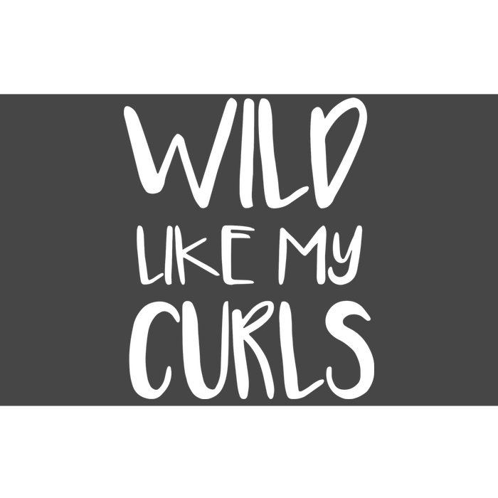 Wild Like My Curls Cute Curly Hair Design Bumper Sticker