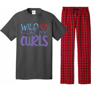 Wild Like My Curls Funny Curly Haired Girl Pajama Set