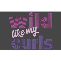 Wild Like My Curls Funny Cute Curly Haired People Quote Bumper Sticker