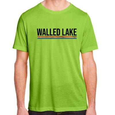 Walled Lake Michigan Retro Adult ChromaSoft Performance T-Shirt