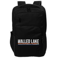 Walled Lake Michigan Retro Impact Tech Backpack