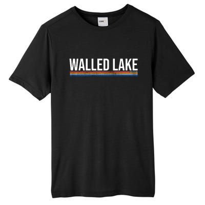 Walled Lake Michigan Retro Tall Fusion ChromaSoft Performance T-Shirt