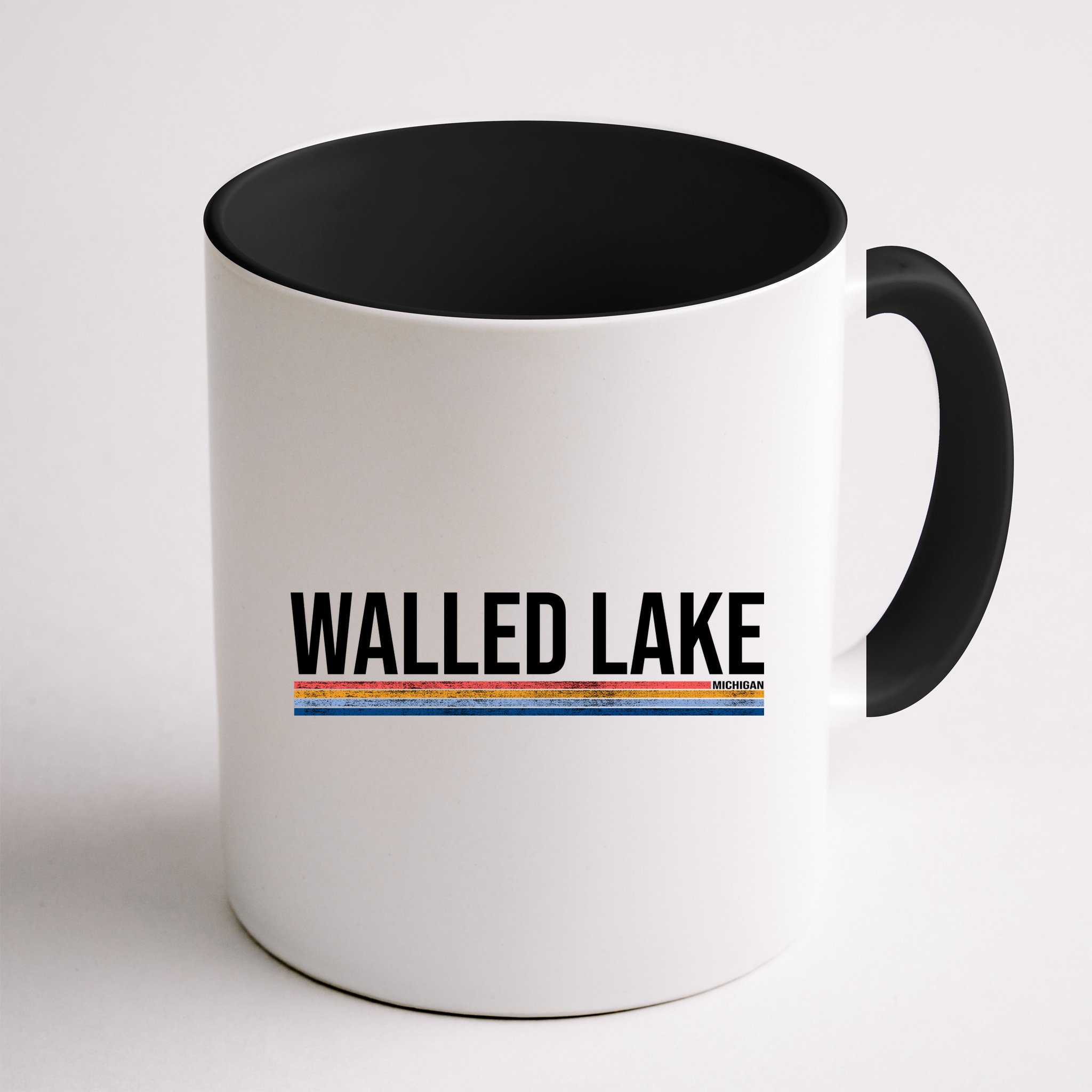 Walled Lake Michigan Retro Mug