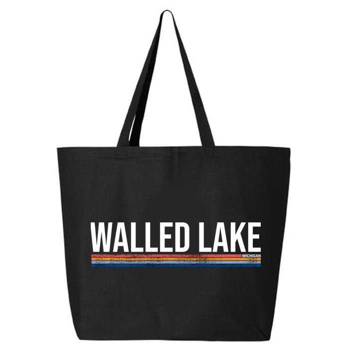 Walled Lake Michigan Retro 25L Jumbo Tote