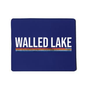 Walled Lake Michigan Retro Mousepad