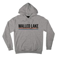 Walled Lake Michigan Retro Hoodie