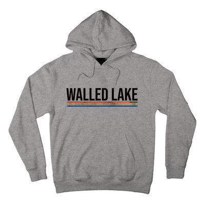 Walled Lake Michigan Retro Hoodie