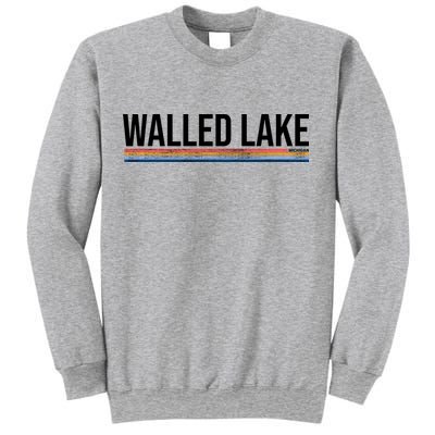 Walled Lake Michigan Retro Sweatshirt