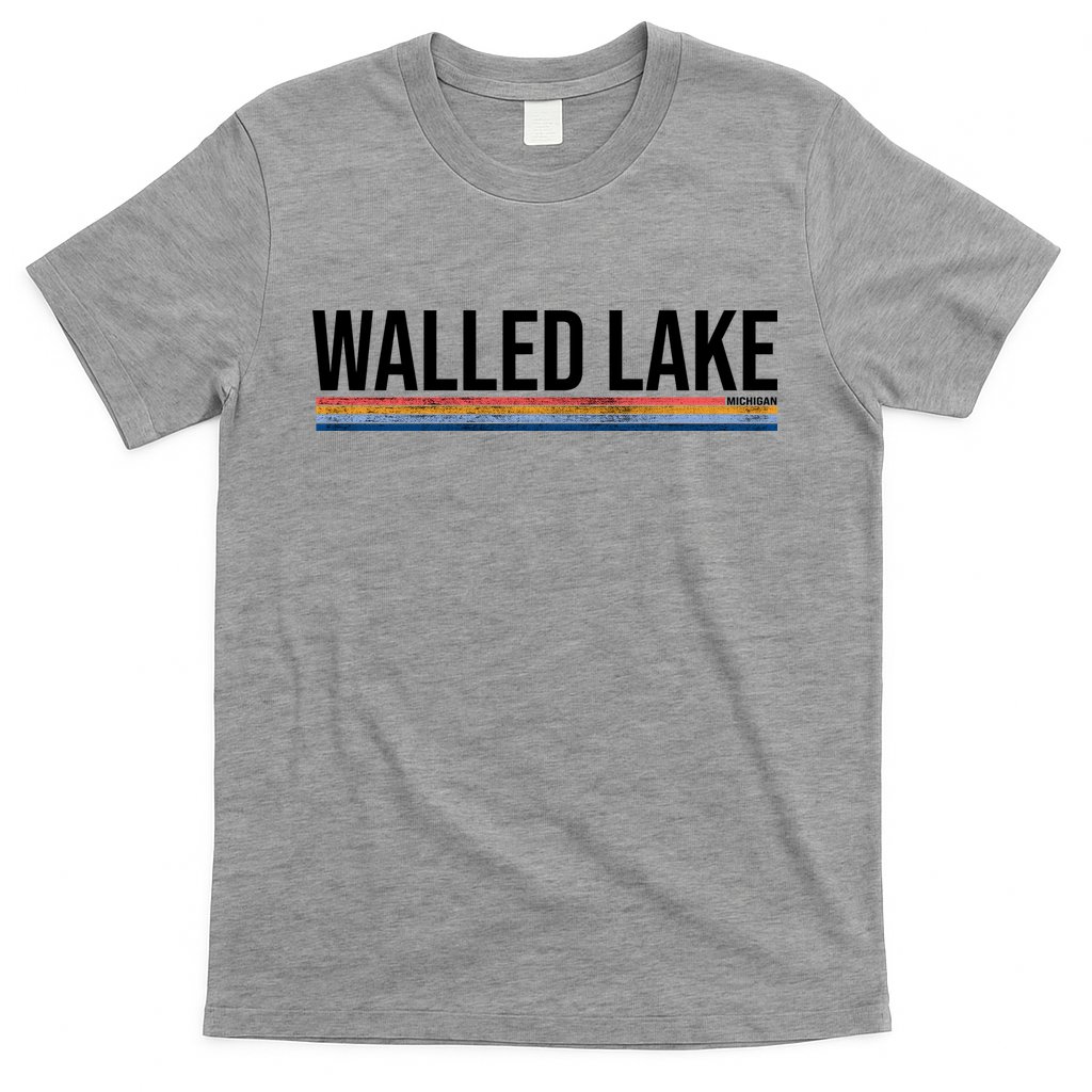 Walled Lake Michigan Retro T-Shirt