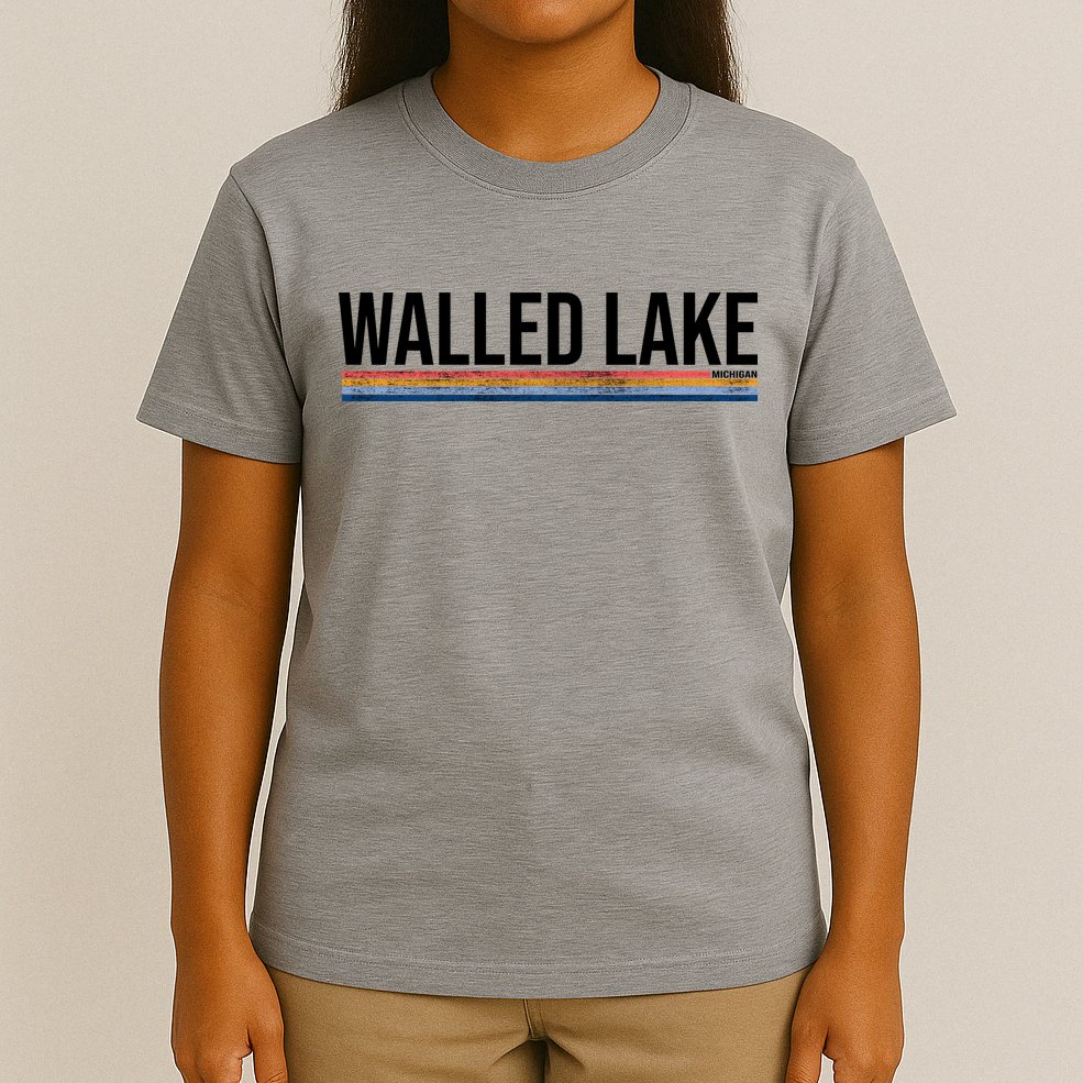 Walled Lake Michigan Retro T-Shirt