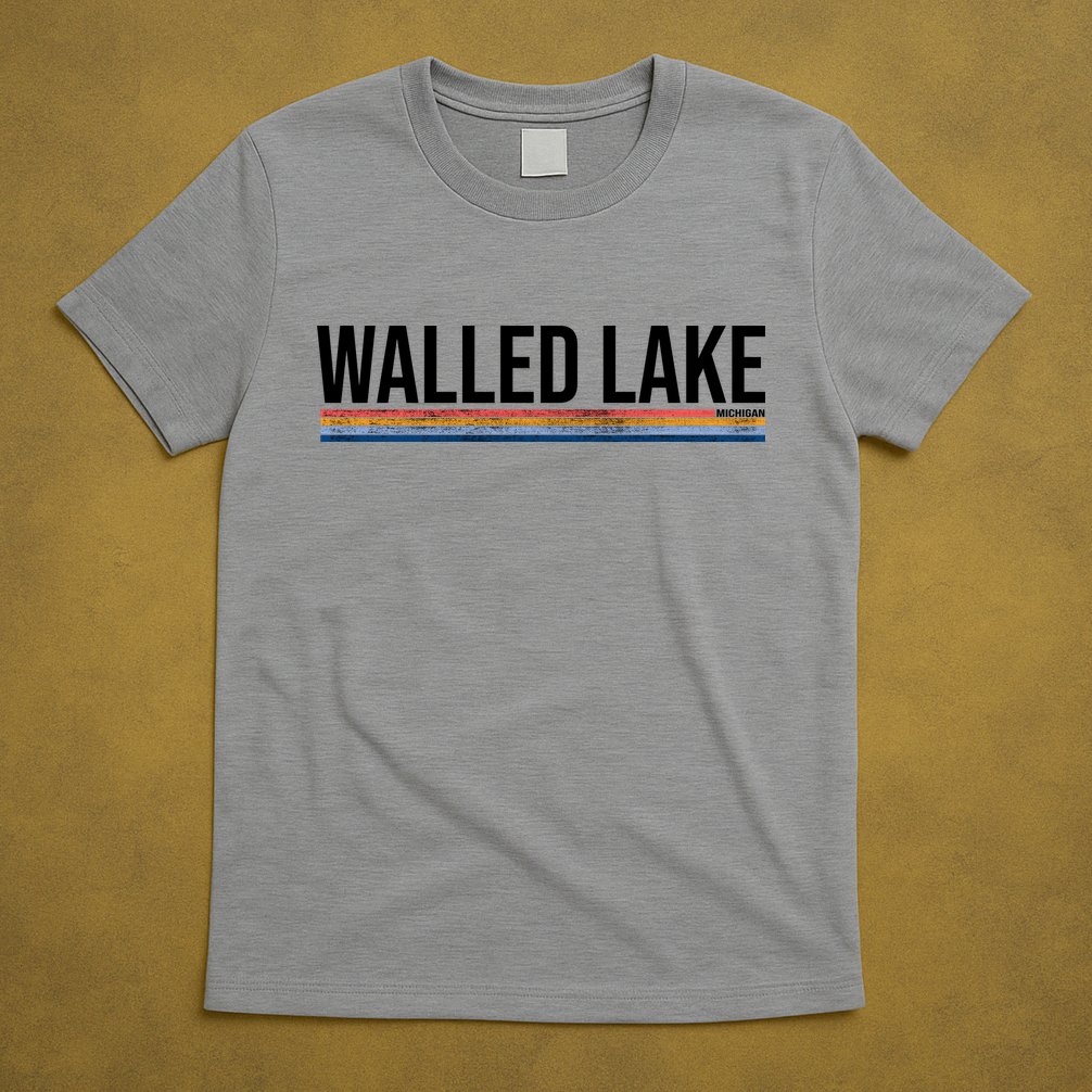 Walled Lake Michigan Retro T-Shirt