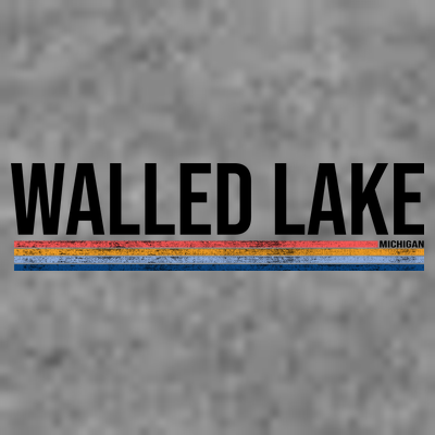 Walled Lake Michigan Retro T-Shirt