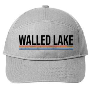 Walled Lake Michigan Retro 7-Panel Snapback Hat