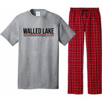 Walled Lake Michigan Retro Pajama Set