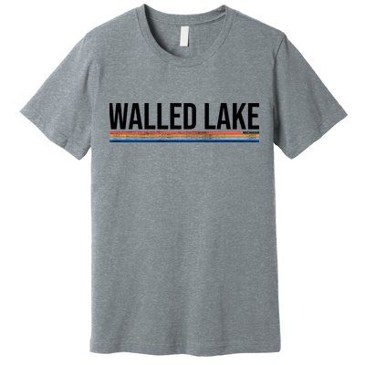 Walled Lake Michigan Retro Premium T-Shirt