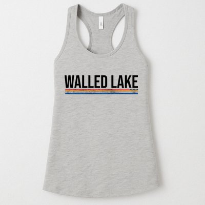 Walled Lake Michigan Retro Womens Tank Top