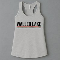 Walled Lake Michigan Retro Womens Tank Top